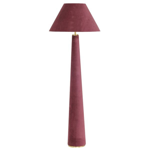 Lampa pod ogowa o lekkiej bryle z subtelnym wyrazem w odcieniu czerwieni