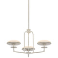 Lampa wiszaca o miekkim zarysie z miekka linia w odcieniu bieli