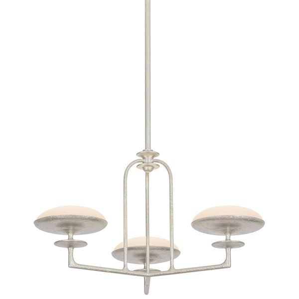 Lampa wiszaca o miekkim zarysie z miekka linia w odcieniu bieli